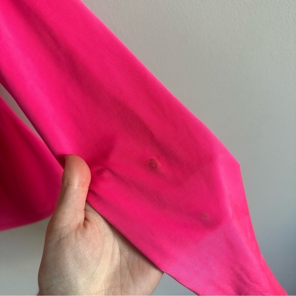 3/$20⚡️ Urban Outfitters Project Social Tee Neon Pink Stretchy Turtle Neck Top - Picture 7 of 11